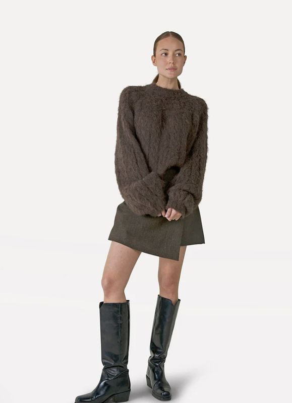 Lirael skirt sepia - another label