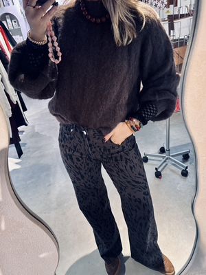 moore denim wide animal - another label