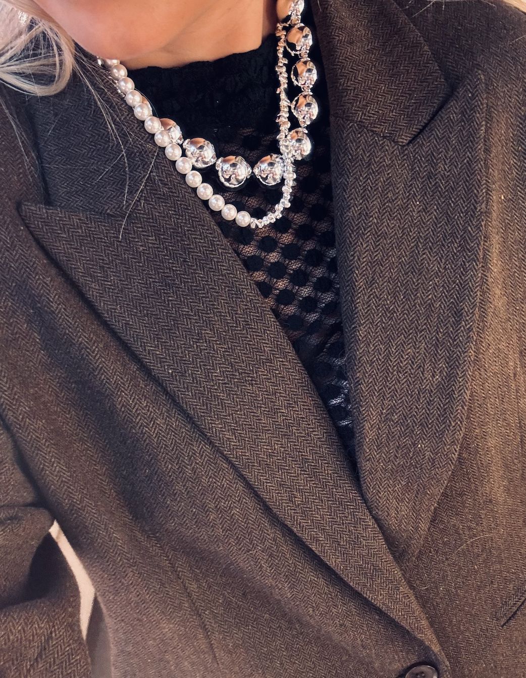 midnight silver necklace - bonnie studios/catwalk junkie