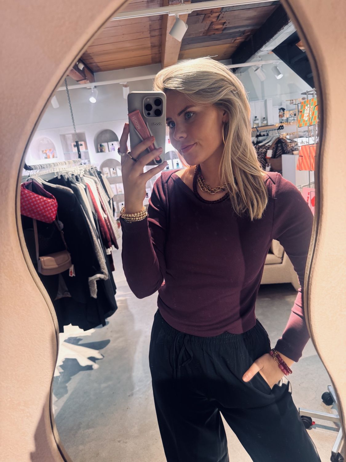 boatneck rib long sleeve - Winetasing -  Catwalk junkie