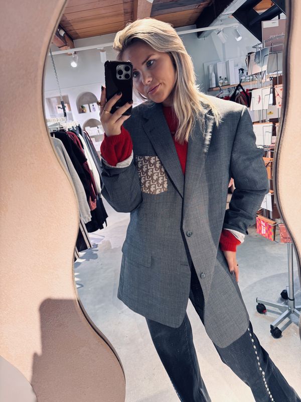 Attire Blazer - Grijs met streep -Gucci  - Attire