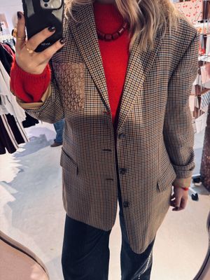 Attie Blazer - Bruin geruit -  Dior - Attire Amsterdam