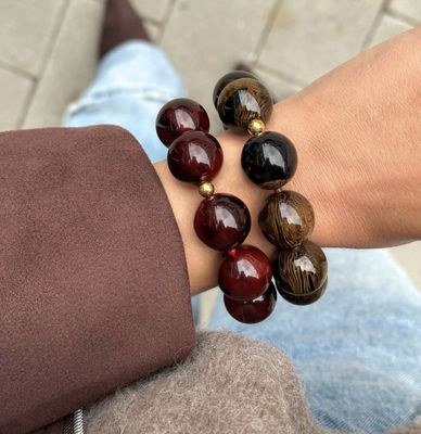 nova bracelet burgundy - le veer
