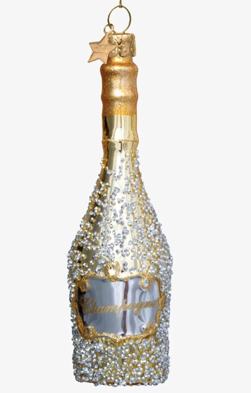gold champagne bottle  - vondels