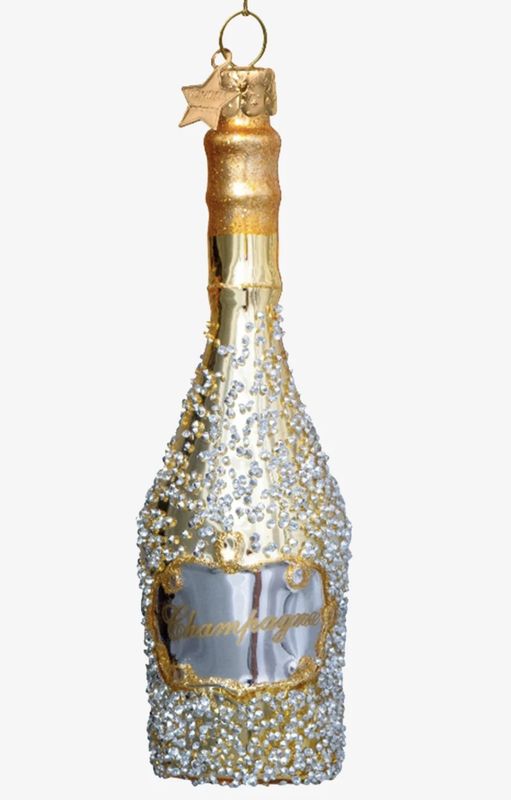 gold champagne bottle  - vondels