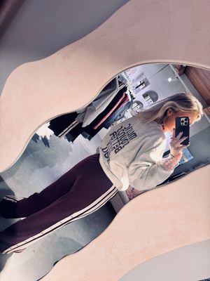 graphic sweater light grey melange (met rood) - catwalk junkie