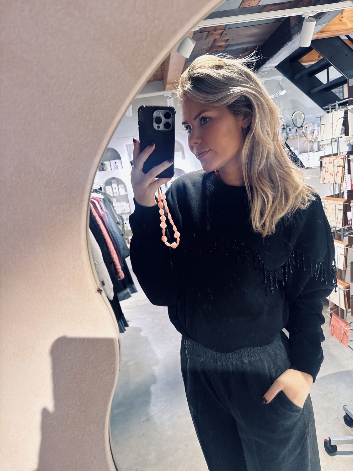 beaded fringed sweater - catwalk junkie