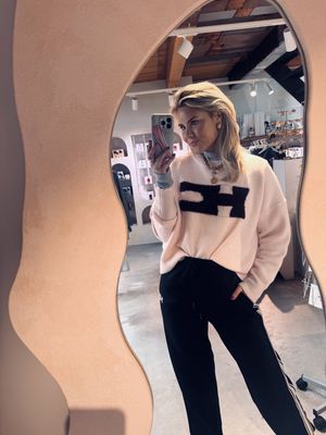 varley sweater pink/burgundy - heybclub