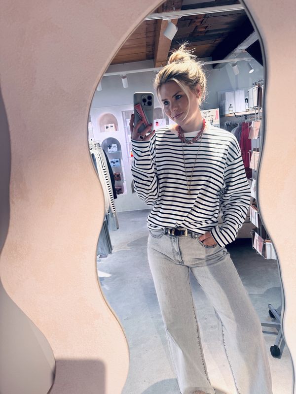 Relaxed Striped long sleeve - catwalk junkie