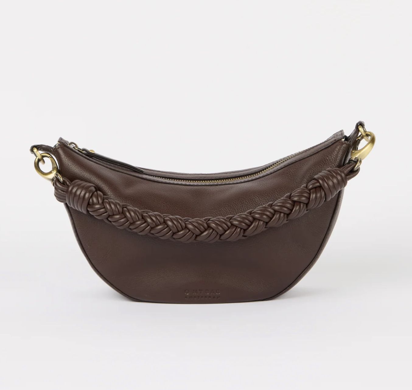 leo bag (bruin en rood) - o my bag amsterdam, Colour: chocolate brown