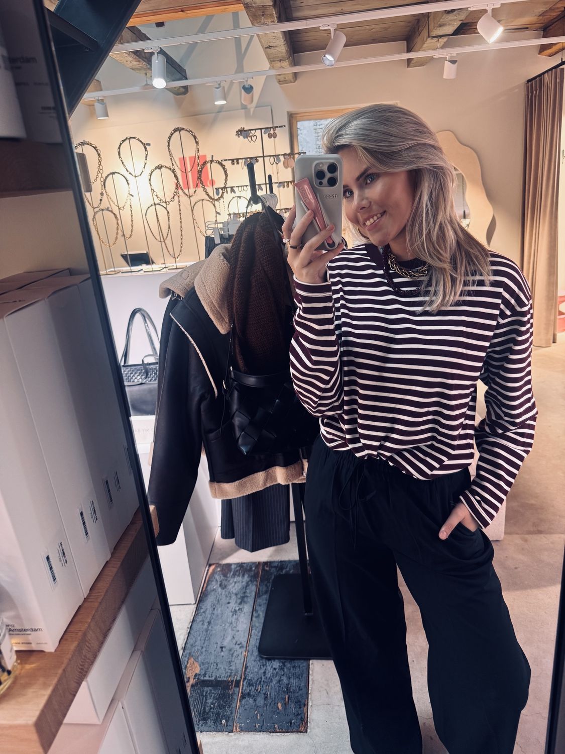 striped long sleeve - winetasting - catwalk junkie