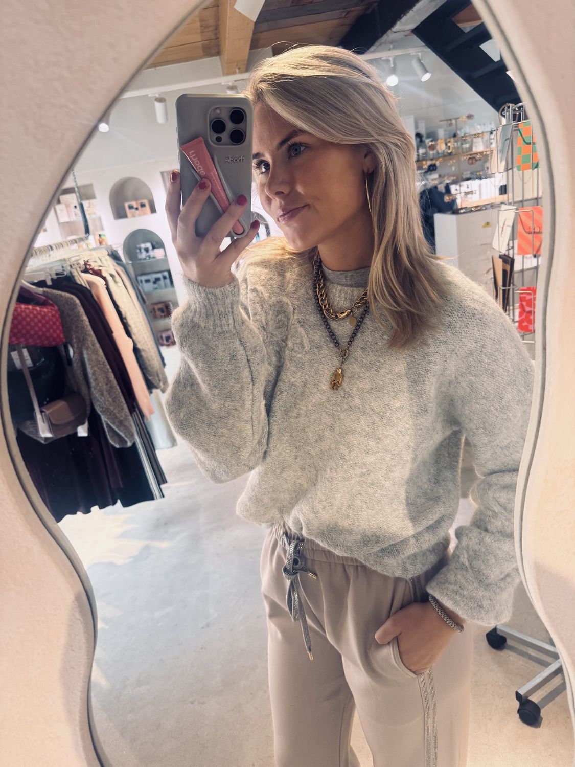 moxi sweater grey - heyb club