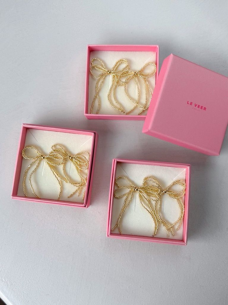 bow earrings (verschillende kleuren) - le veer