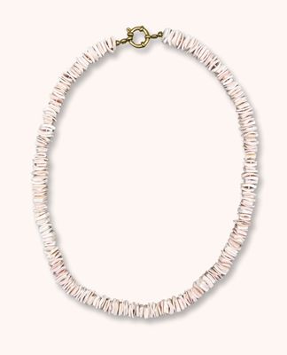 pink shell necklace - bonnie studios