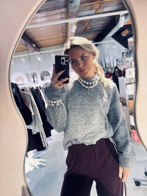 Dylou Knitted Pull - Grey Melee - Another label