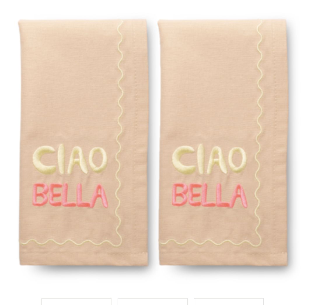 ciao bella napkins - vondels