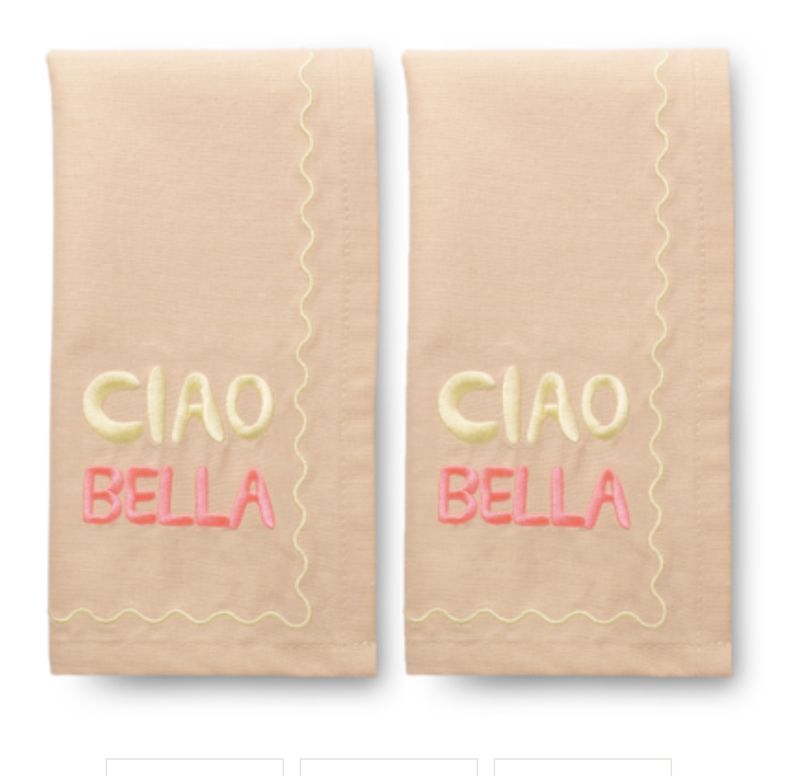 ciao bella napkins - vondels