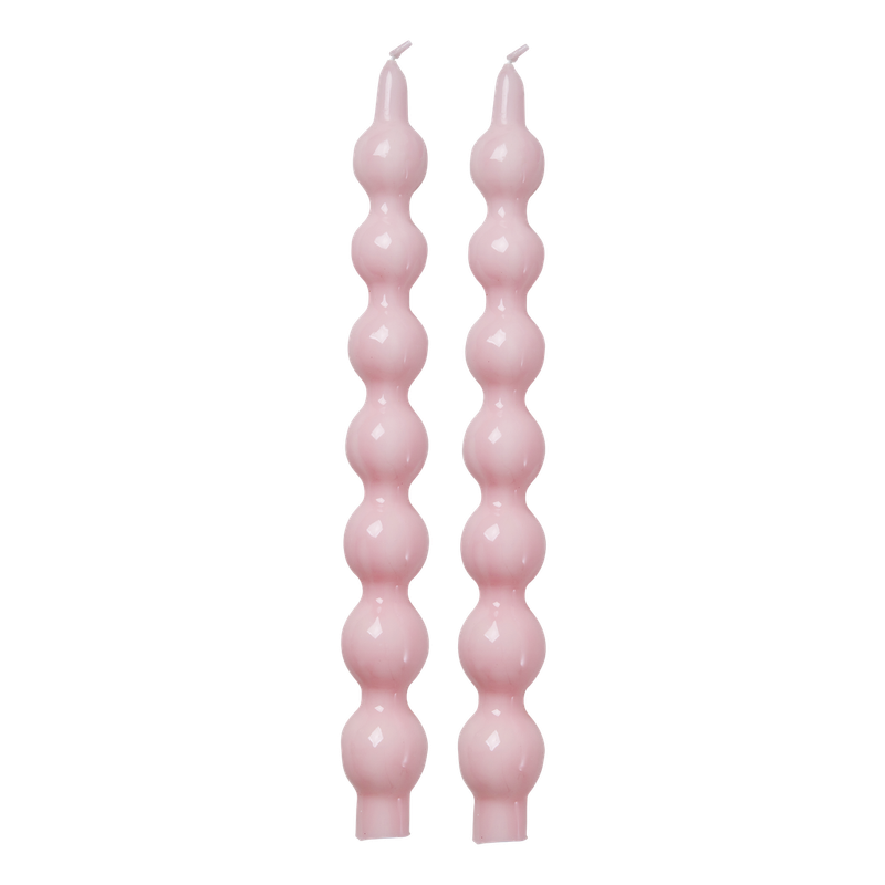 Curved candles set of 2 - Rice