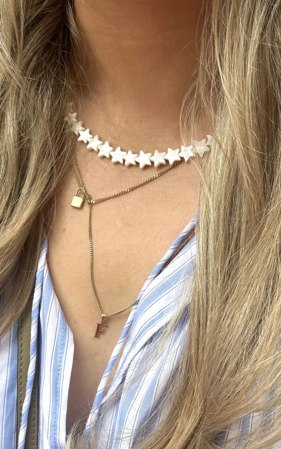 Stars &amp;  hearts necklace - Juta utrecht, Material: Stars