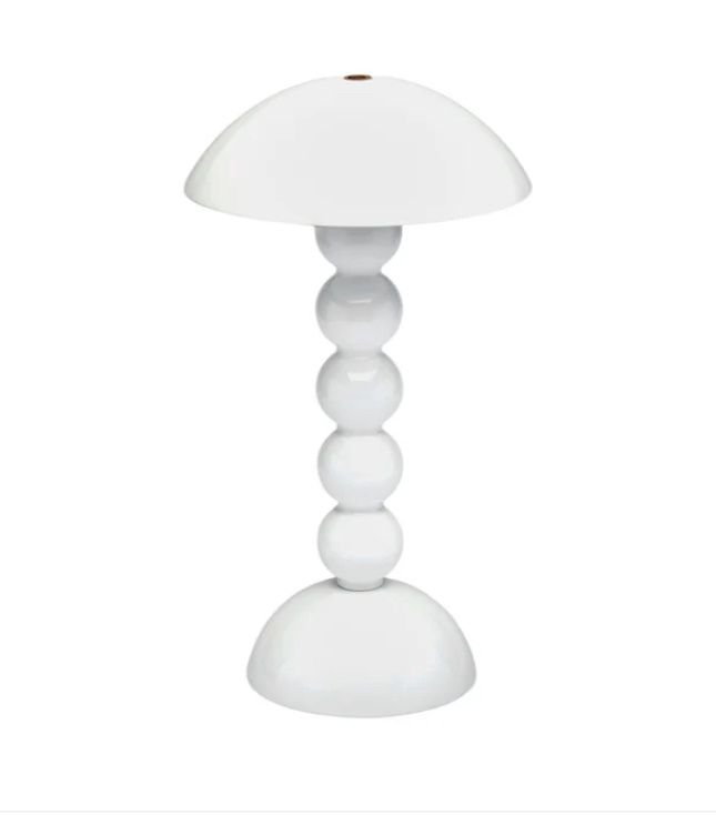 LED Lamp  Lacquer Rechargeable Bobbin, Colour: White