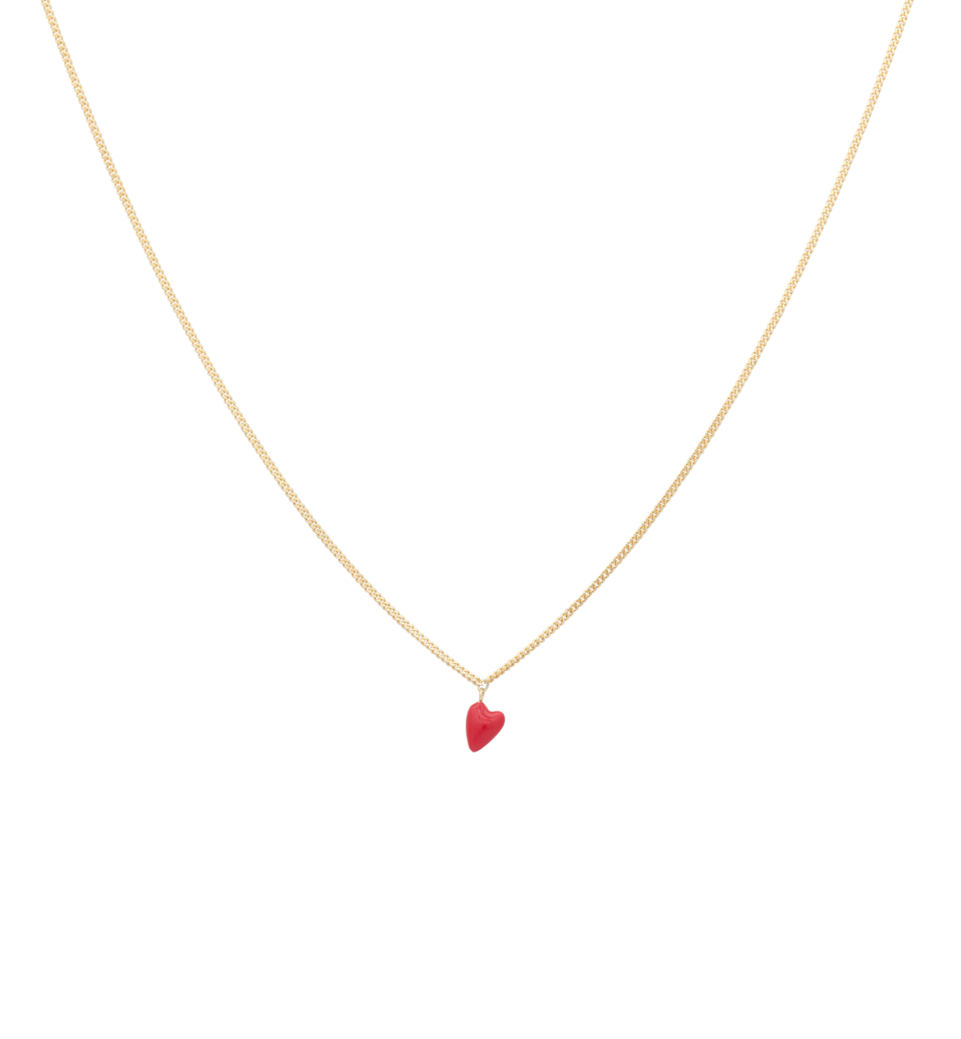 Heart beat necklace red - anna+nina
