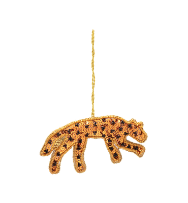 Festive leopard ornament - anna+nina