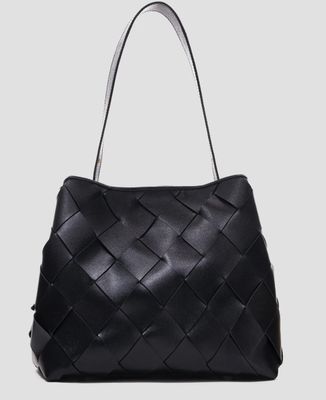 Chiara braided Florence black with gold - Nunoo Bags