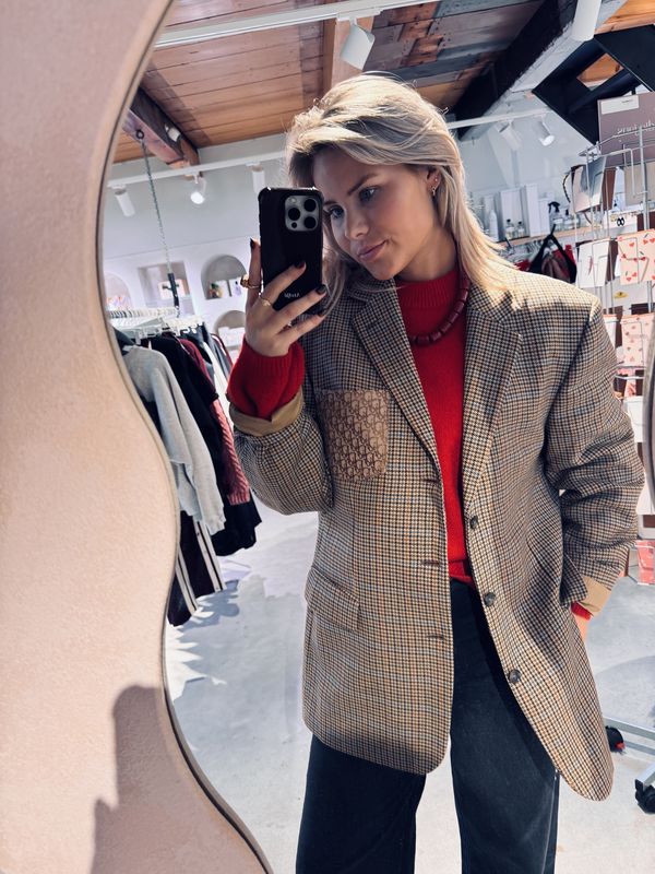 Attie Blazer - Bruin geruit -  Dior - Attire Amsterdam