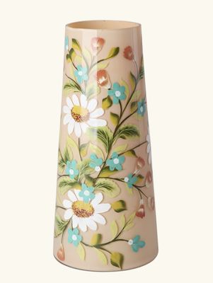 tall glass vase soft pink - rice