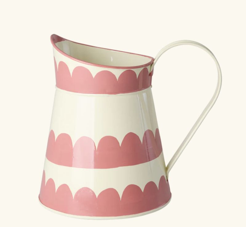 Metal Vase - Cream - rice