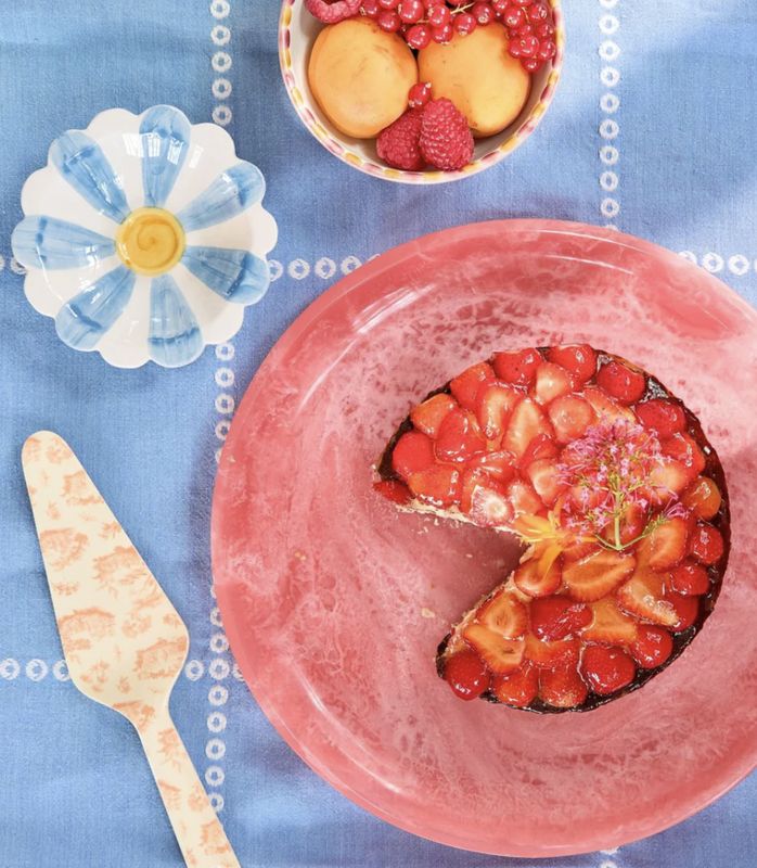 Resin Tray - Pink - rice