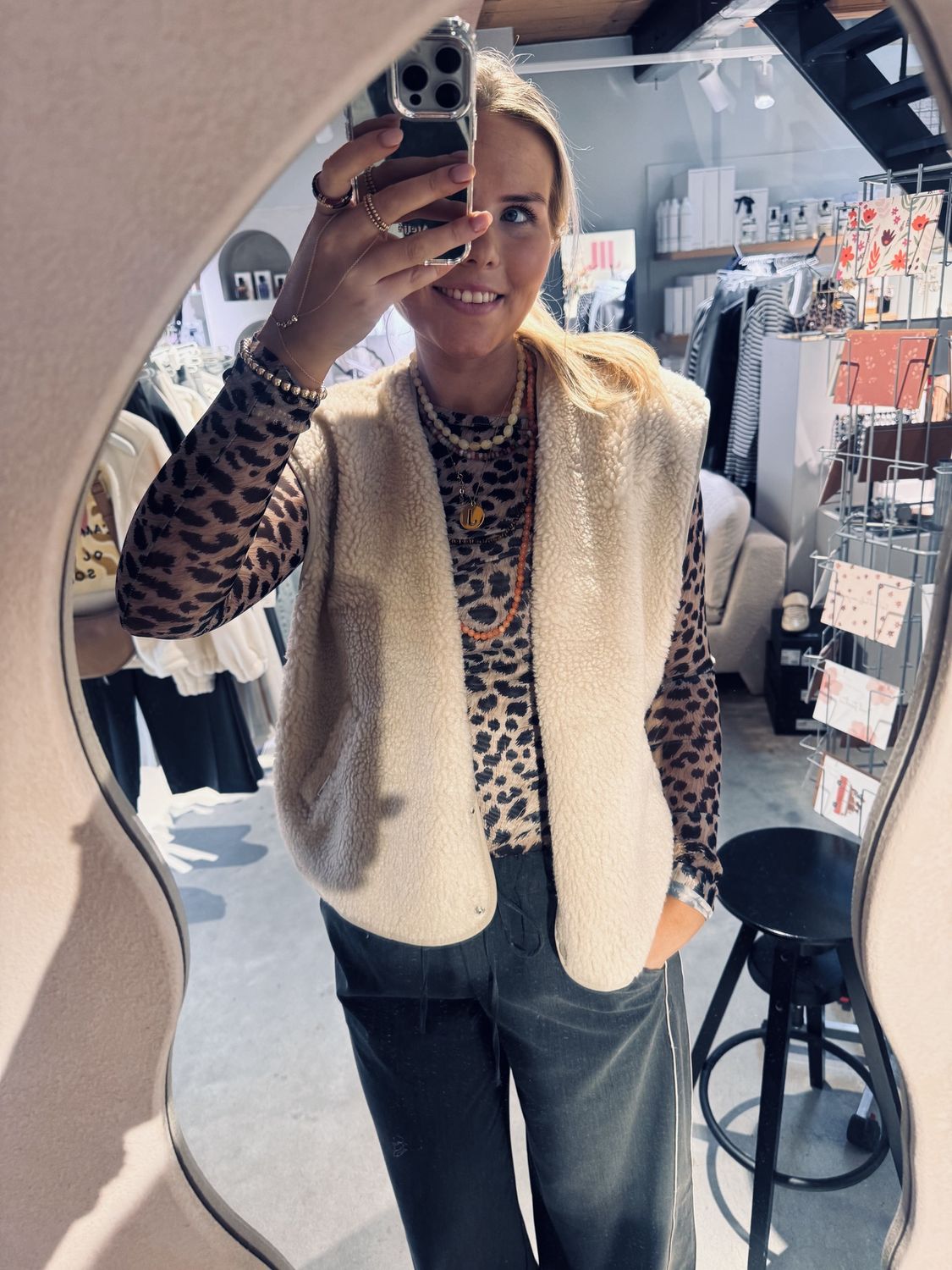 Teddy bodywarmer cement - catwalk junkie