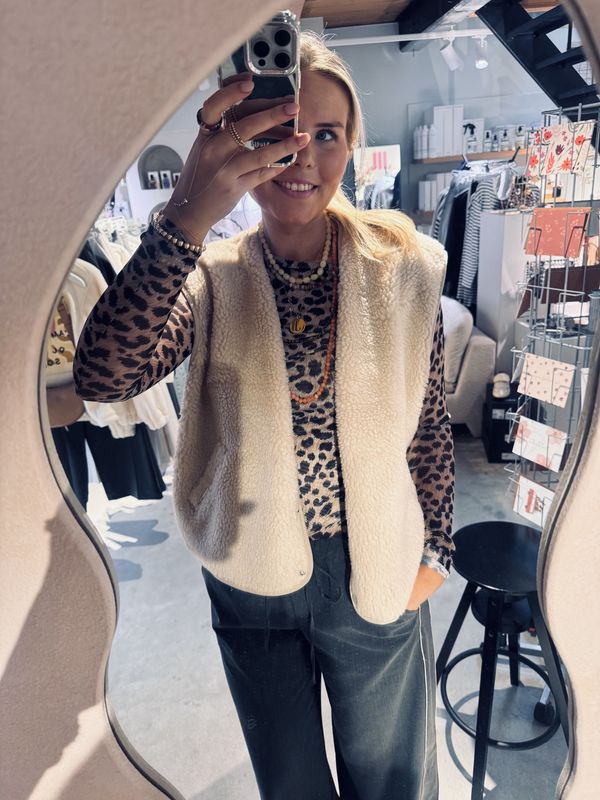 Teddy bodywarmer cement - catwalk junkie