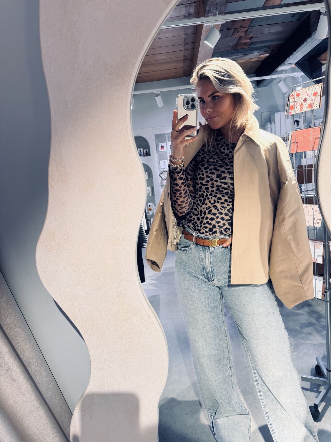 longsleeve met cheetah print  - catwalk junkie