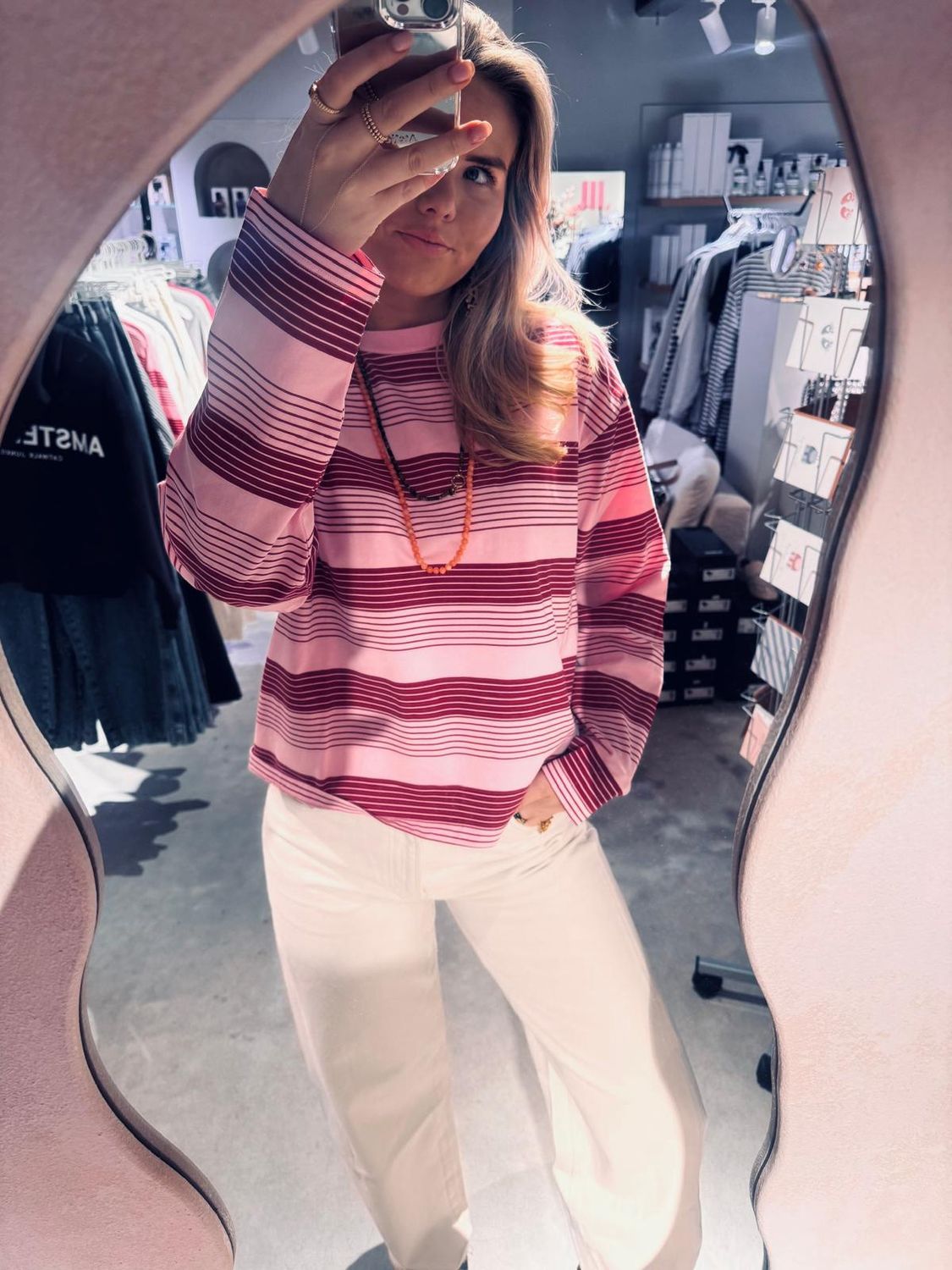 striped longsleeve rhubarb - catwalk junkie