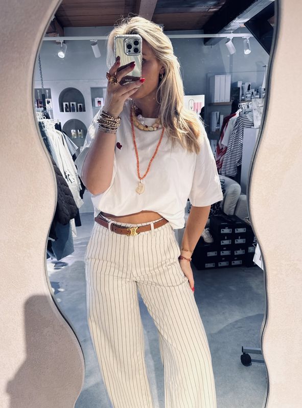 Oversized graphic T-shirt - Off white - catwalk junkie