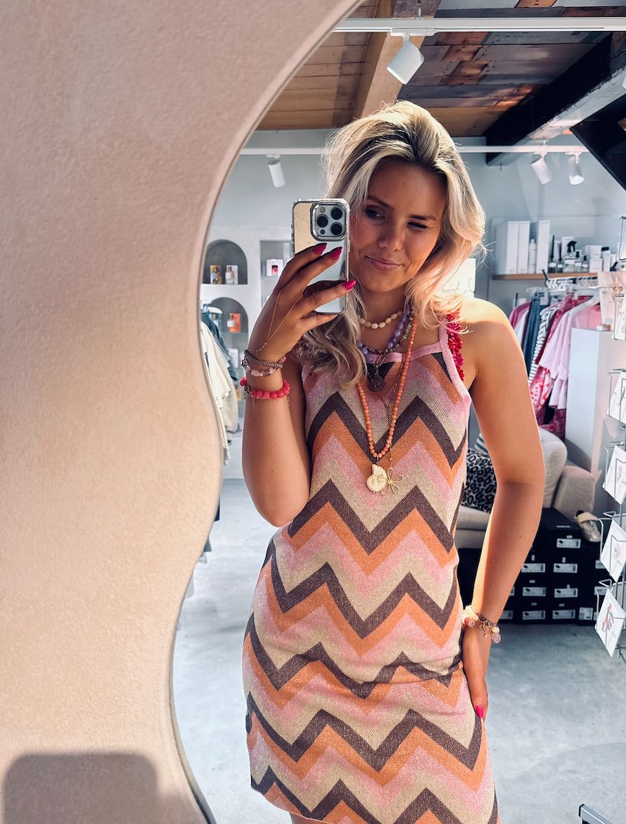 Aruba dress pink/gold - heyb club