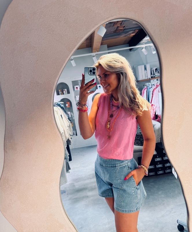 Blair top light pink - heyb club