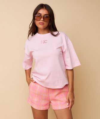 Bobbie t-shirt pink - heyb club