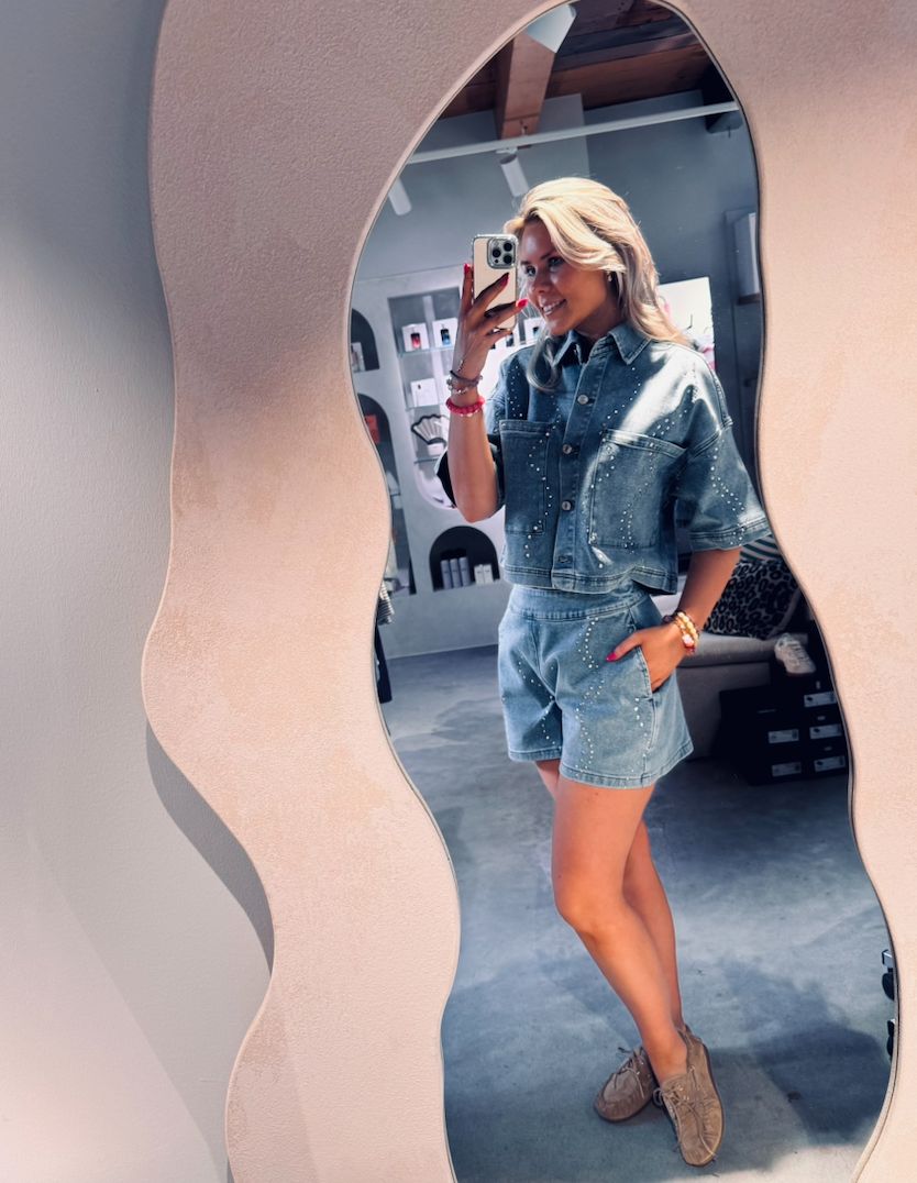 Gia shorts denim - heyb club