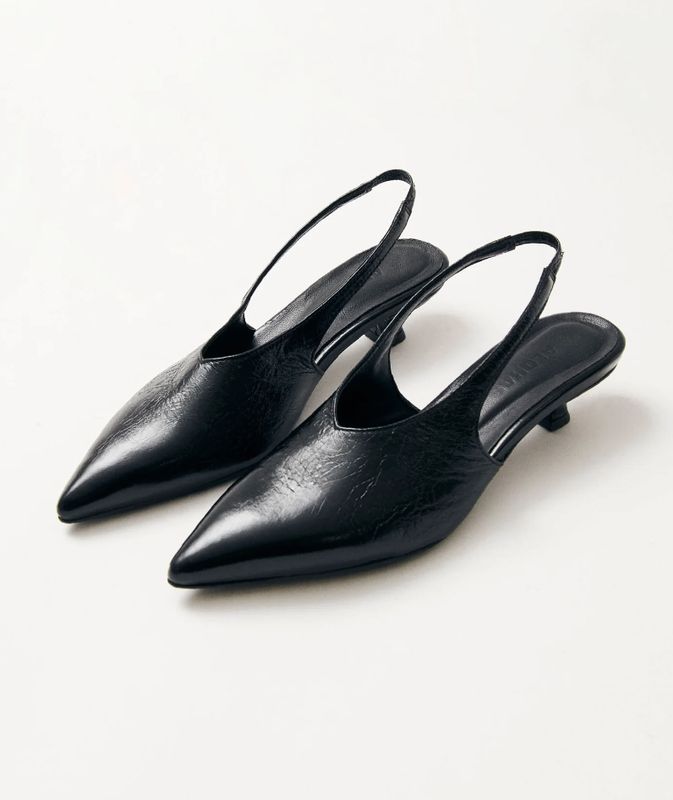 Eros black leather mules - alohas