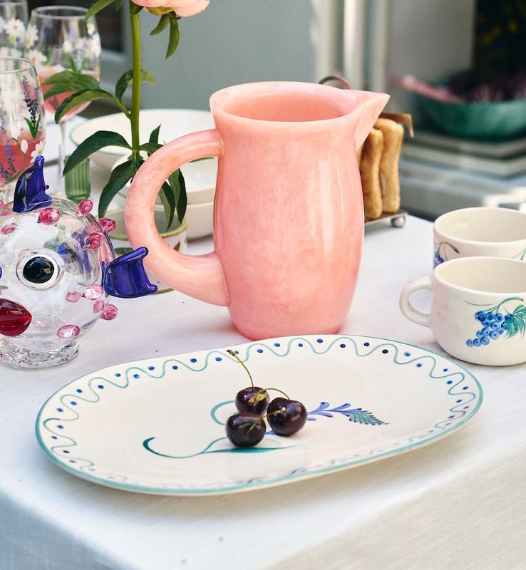 Indigo Flora Serving Platter - anna+nina