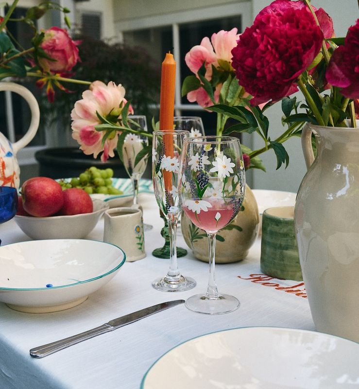 Springtime Toast Champagne Flute Set of 2 - anna+ nina