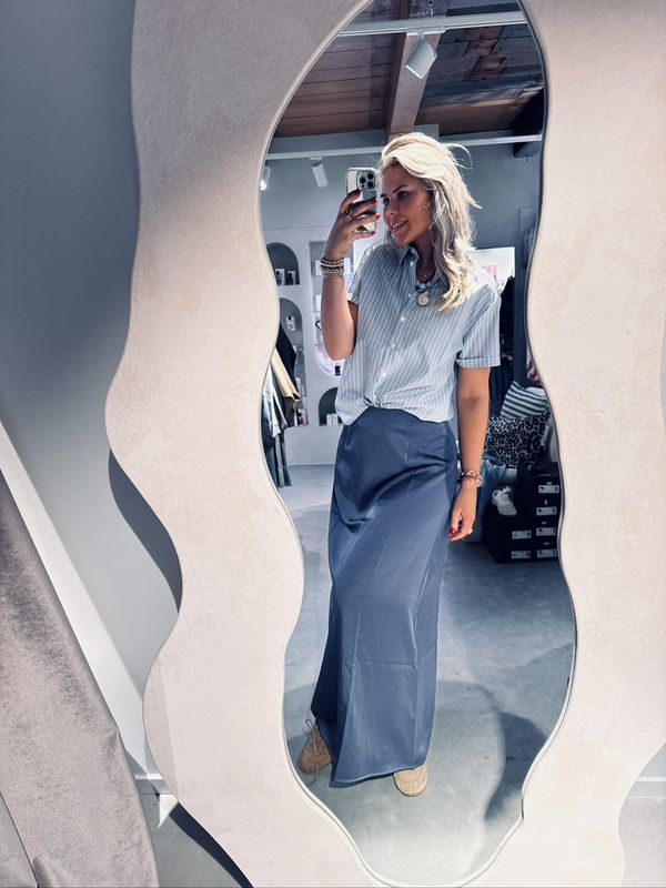 Blanche shirt - Blue brown stripe - Another label