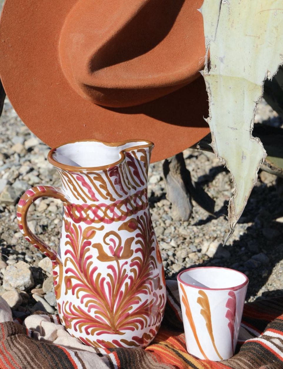 Waterkan grote oranje bloem - lenta living