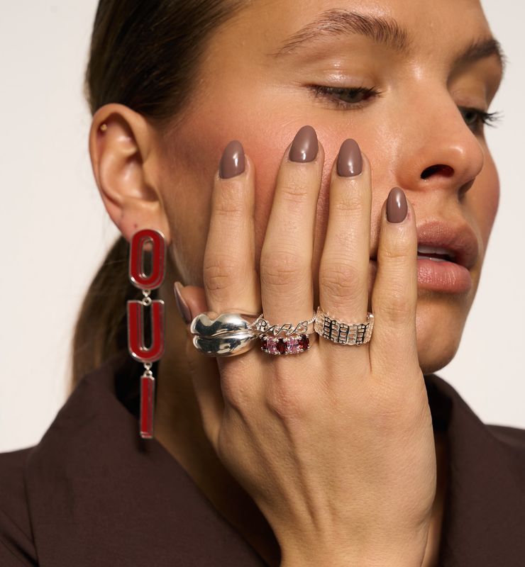 Bisou ring zilver - anna+nina