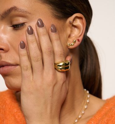 Bisou ring gold plated - anna+nina