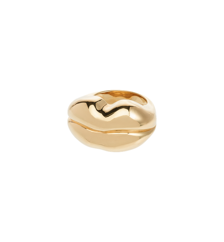 Bisou ring gold plated - anna+nina