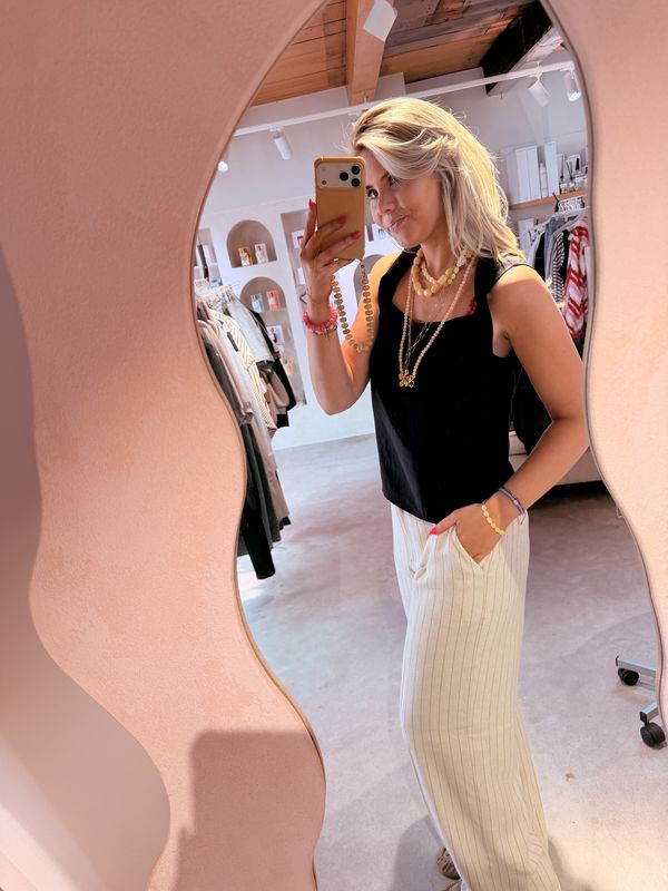 Lucie top s/l - Black - Another label