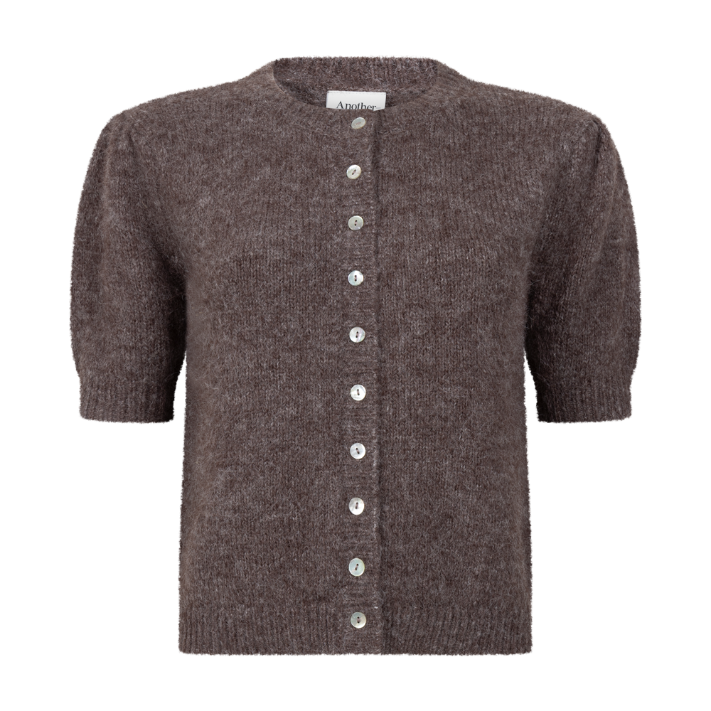Jacqui knitted cardigan s/s - Chocolate Fondant - Another label